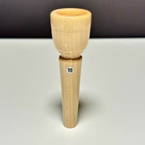 Mundstück aus Ahornholz, Durchmesser 19 mm, lackiert - MU19AH