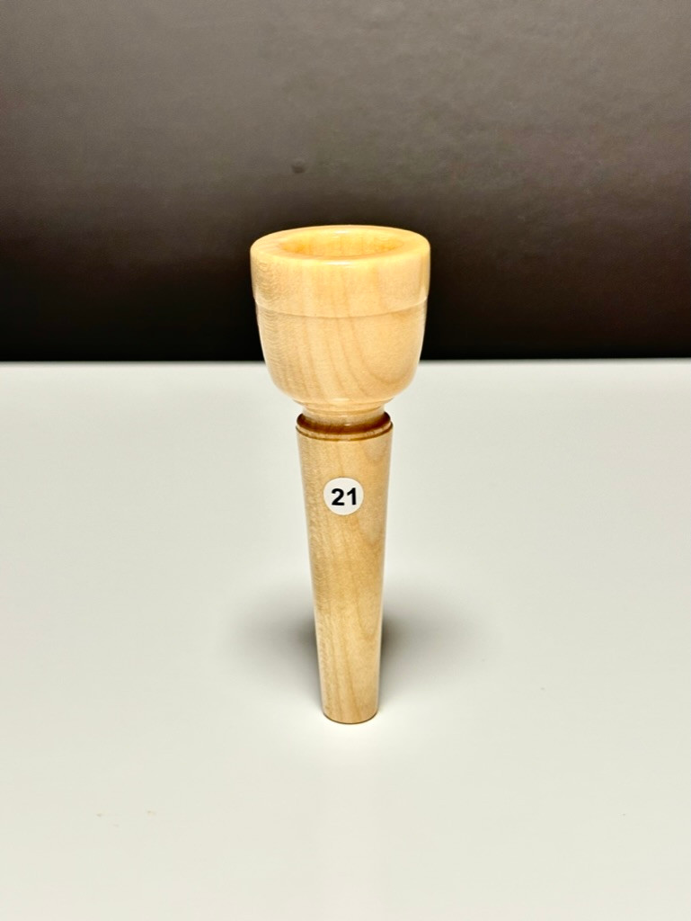 Mundstück aus Ahornholz, Durchmesser 21 mm, lackiert – MU21AH