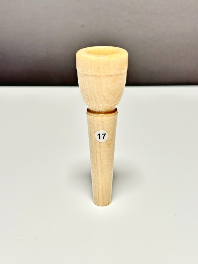 Mundstück aus Ahornholz, Durchmesser 17 mm, lackiert – MU17AH