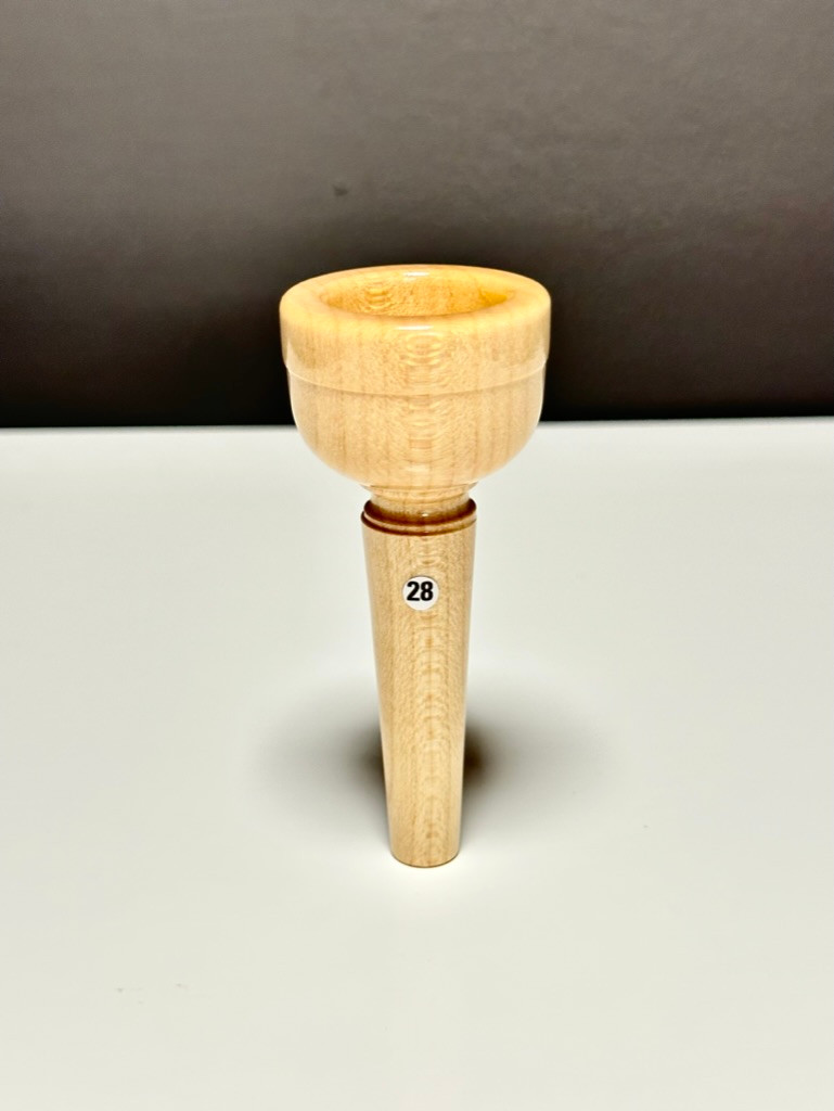 Mundstück aus Ahornholz, Durchmesser 28 mm, lackiert – MU28AH