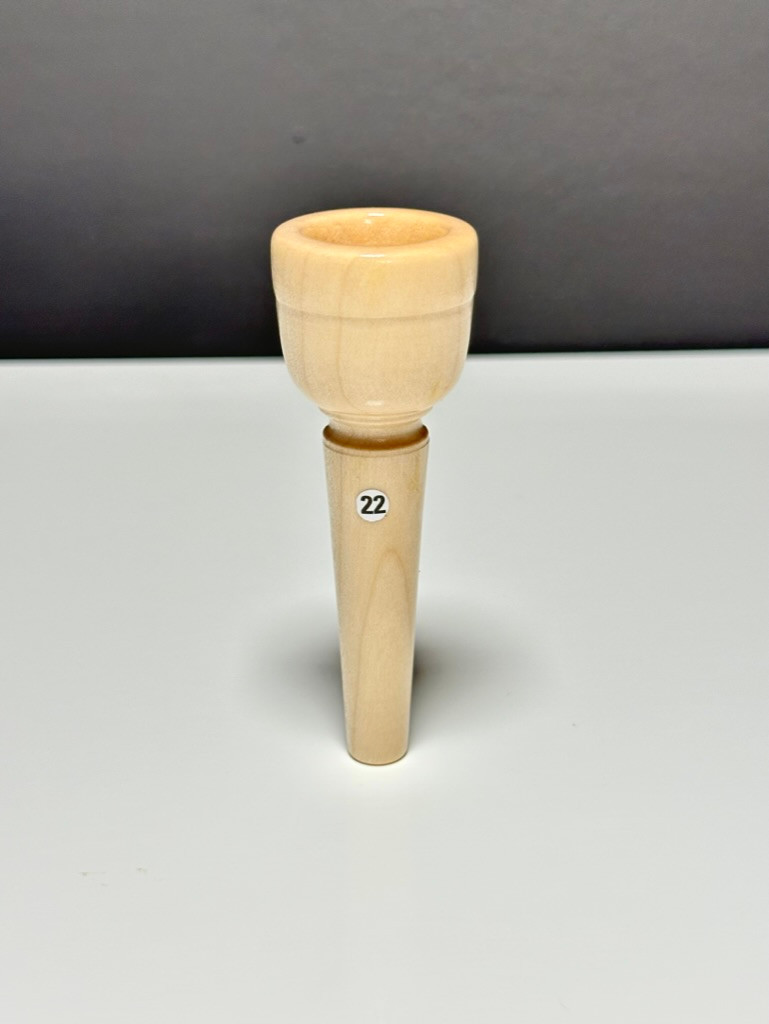 Mundstück aus Ahornholz, Durchmesser 22 mm, lackiert – MU22AH