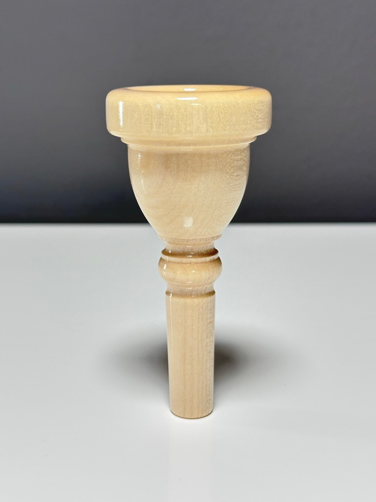 Mundstück für Tuba in Ahornholz, Grösse 25 – TUB25 Maple