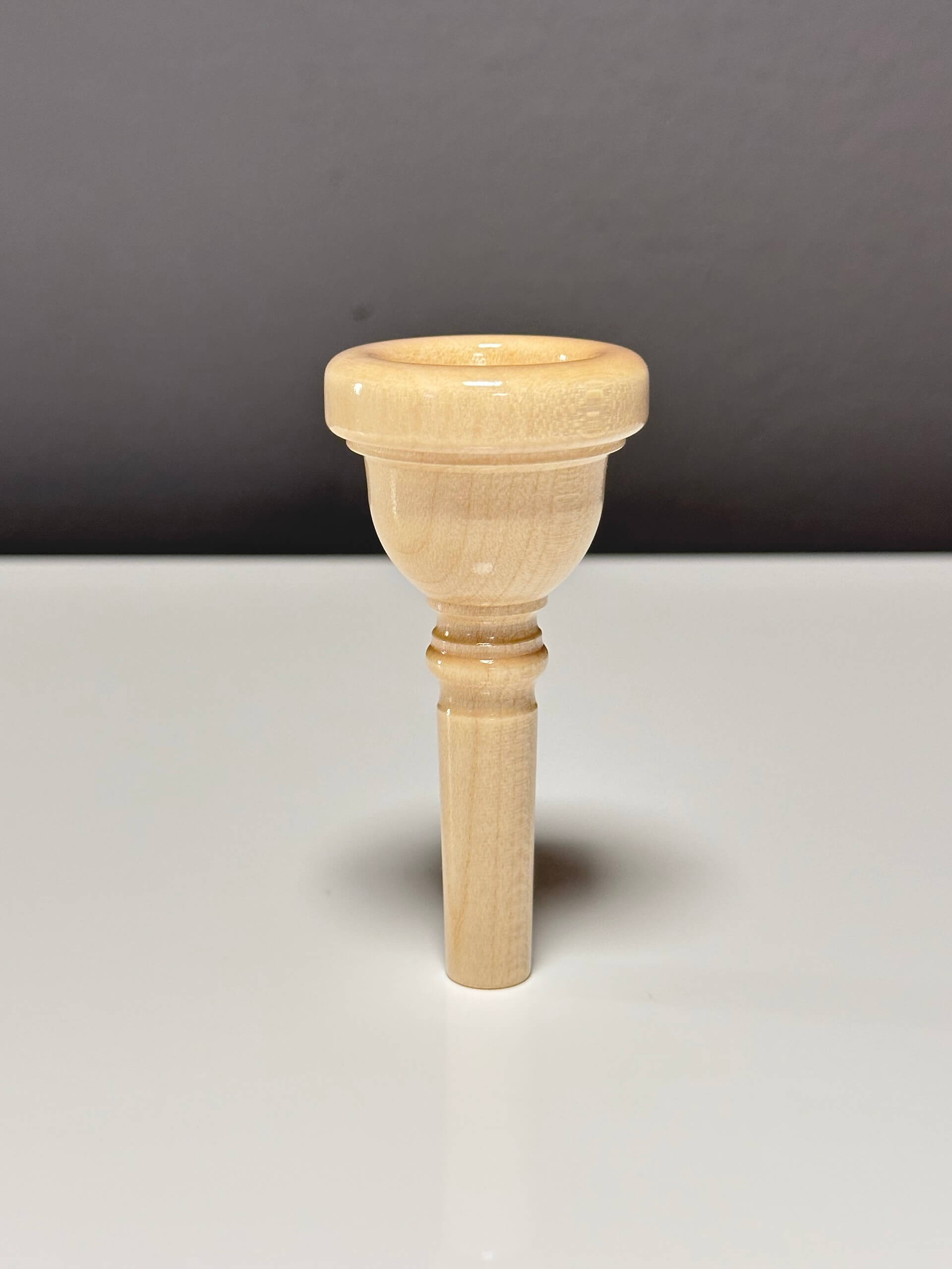 Mundstück für Posaune in Ahornholz, Grösse 12C-S, kleiner Schaft – POS12 C-S Maple