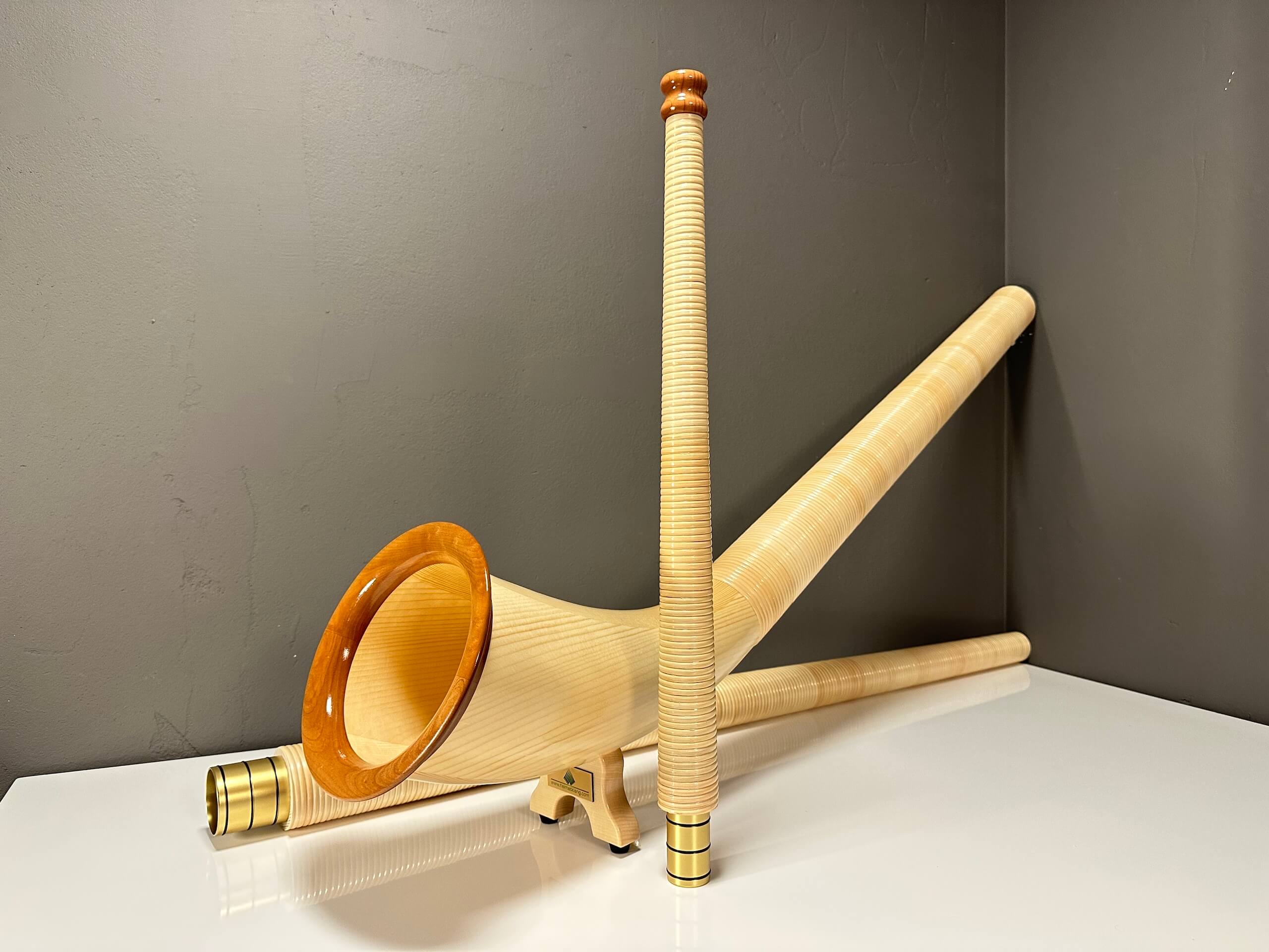 Alphorn aus Fichte, gewickelt, Stimmung as – 714011