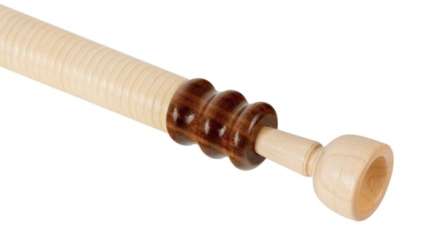 Hochwertiges Holzmundstück für Alphorn mit detailreichem Design, präsentiert von NATURINSTRUMENTE Heimatklang.
