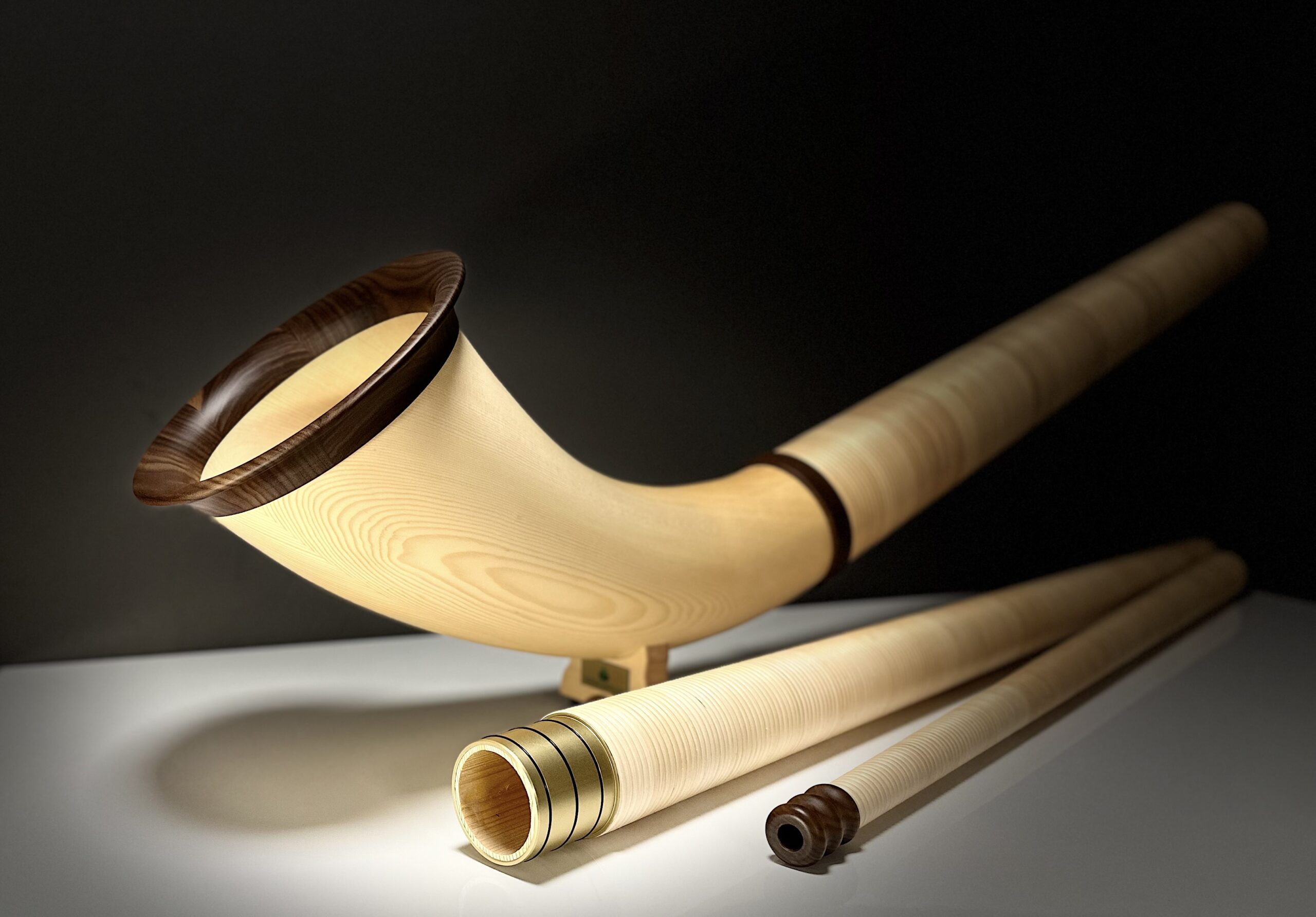 Alphorn Modell „Spitzenklasse“, matt lackiert, Stimmung f – 714038M